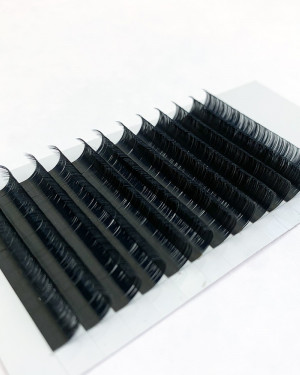 Wholesale Trays Private Label Faux Mink Silk Volume Lashes Individual Mink Eyelash Extension 0.05/0.07/0.10mm 5-25mm