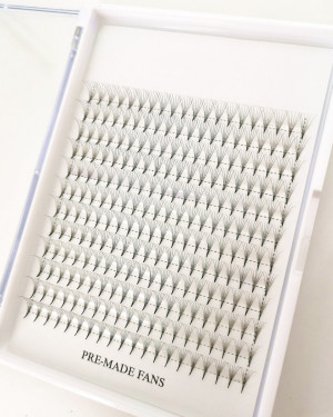 2D/3D/4D/5D/6D eyelashes Short stem rootless volume lash in 0.15/0.12/0.10/0.07/0.05 thickness premade fans