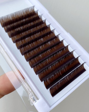 Dark Brown Cashmere Ellipse Flat Lashes Soft Matte Volume Eyelashes Vendor Extension private label with logo custom packaging