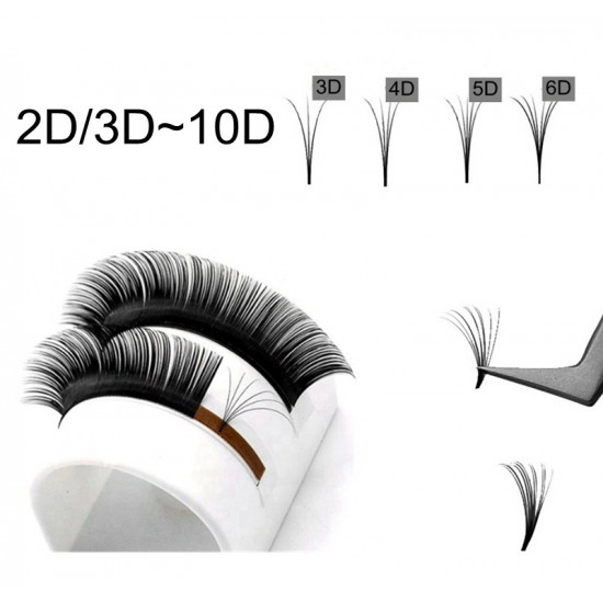 Wholesale Trays Private Label Faux Mink Silk Volume Lashes Individual Mink Eyelash Extension 0.05/0.07/0.10mm 5-25mm C