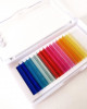 Color Eyelash Extension Tray Silk Colored False Individual colored eye lash 0.07MM