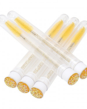 Wholesale Eyelashes Extensions Tool Grafting Mascara Tube Clear Diamond Mascara Brush Multi-colour Individual Packaging