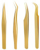 Ombre Custom Lash extension tweezers gold lash extension logo design tweezers eyelash extension eyelash tweezers