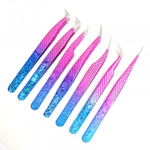 Ombre Custom Lash extension tweezers gold lash extension logo design tweezers eyelash extension eyelash tweezers