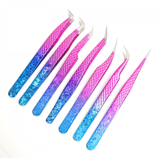 Ombre Custom Lash extension tweezers gold lash extension logo design tweezers eyelash extension eyelash tweezers