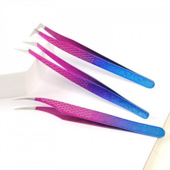 Ombre Custom Lash extension tweezers gold lash extension logo design tweezers eyelash extension eyelash tweezers