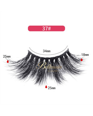 100% handamade 3D Synthetic Silk Eyelashes Lashes Wholesale Private Label #35