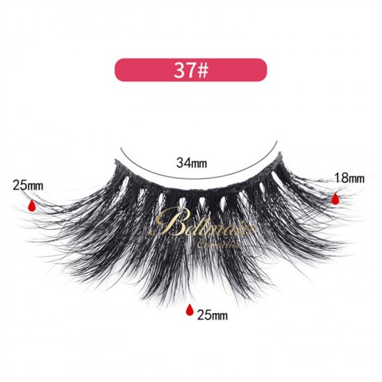 100% handamade 3D Synthetic Silk Eyelashes Lashes Wholesale Private Label #35