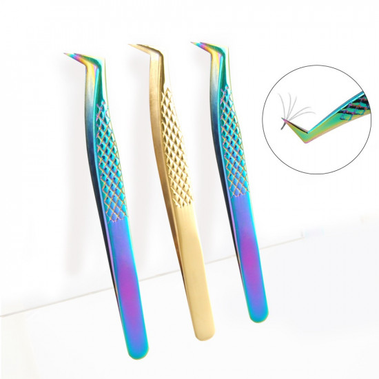 Stainless tweezers Custom Lash extension tweezers